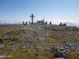 Turistický vrchol Hochschwab